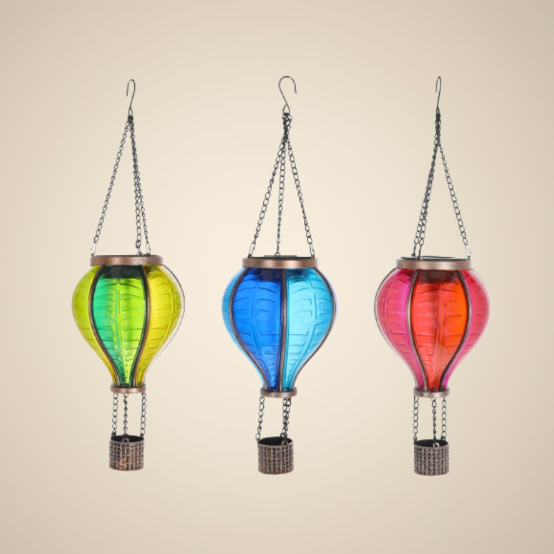 LED Solar Luchtballon - Klein (37 cm) met Vlammeneffect