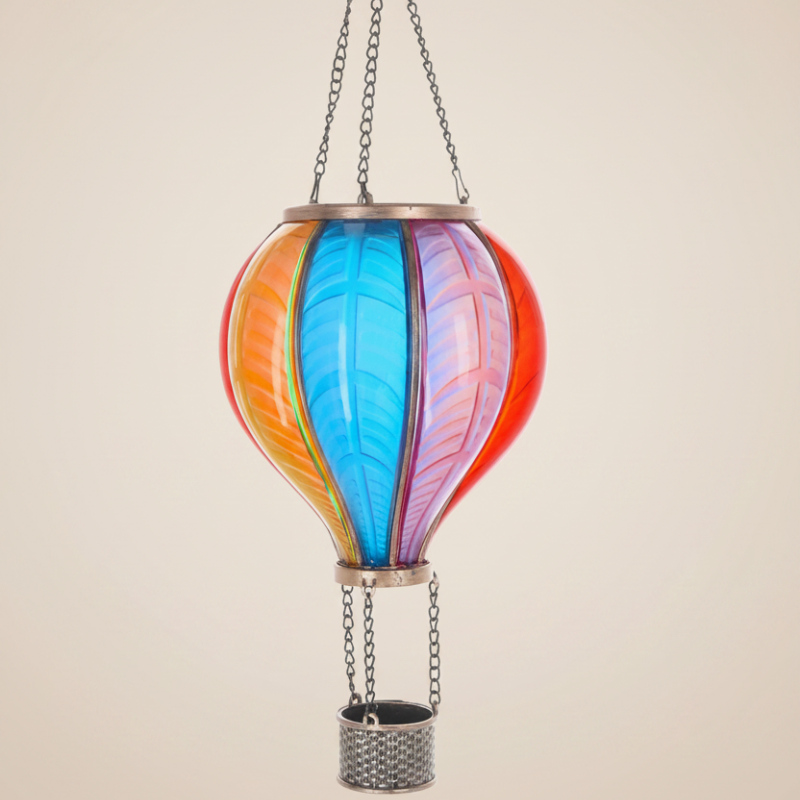 LED Solar Luchtballon - Groot (62 cm) met Vlammeneffect